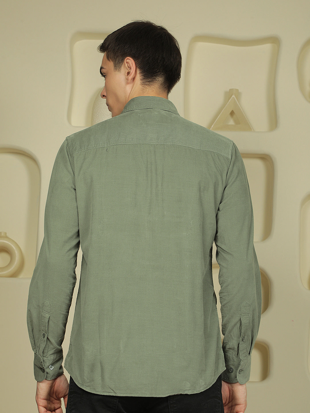 Urban Sage Green Corduroy Shirt
