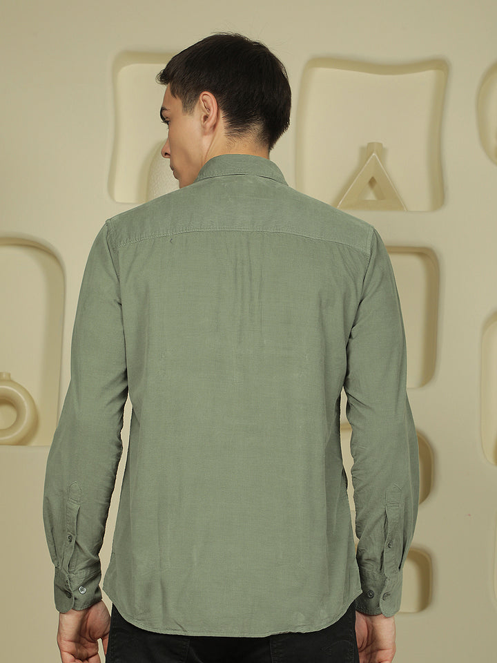 Urban Sage Green Corduroy Shirt