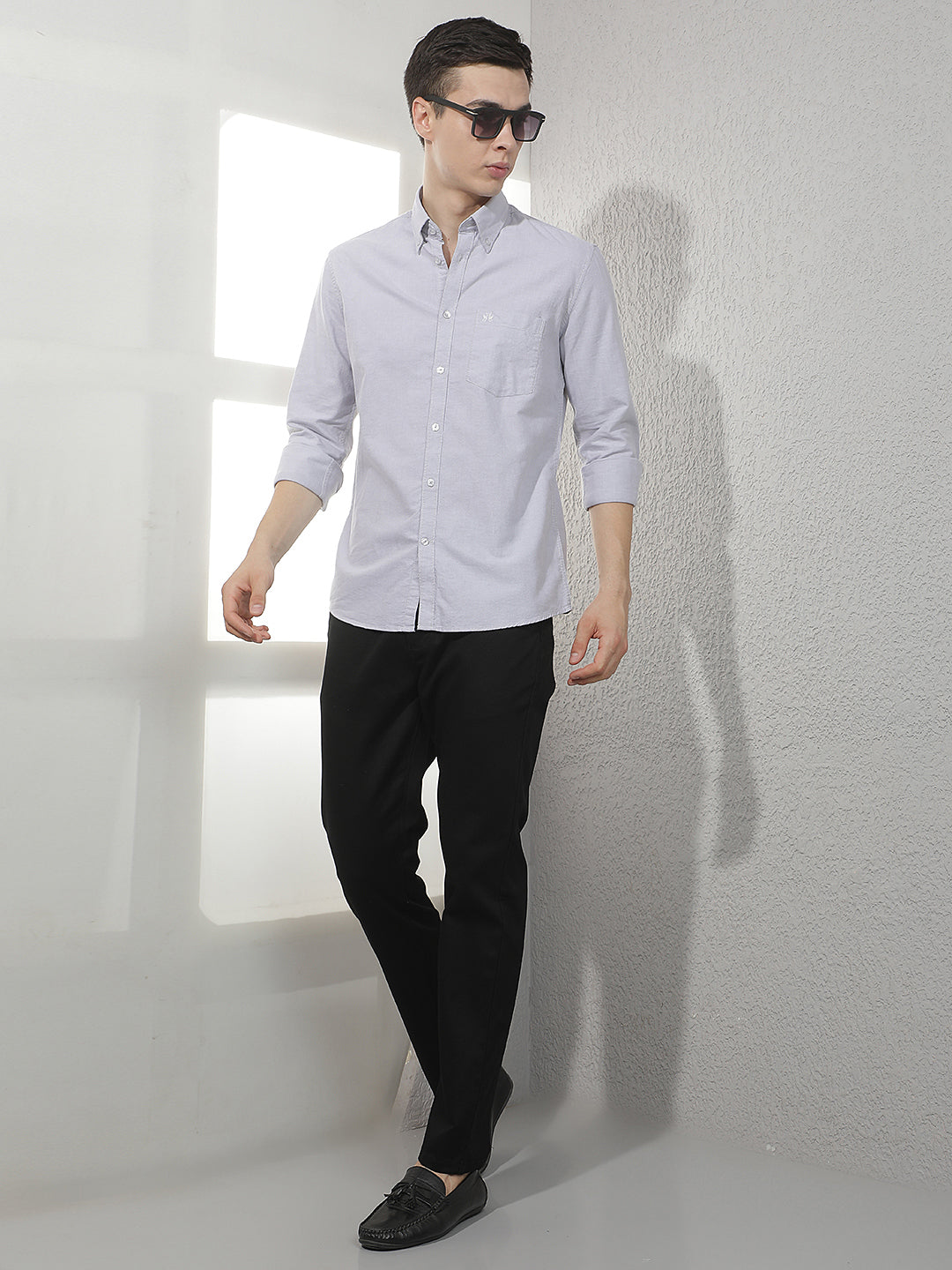 Grey 100% Cotton Shirt
