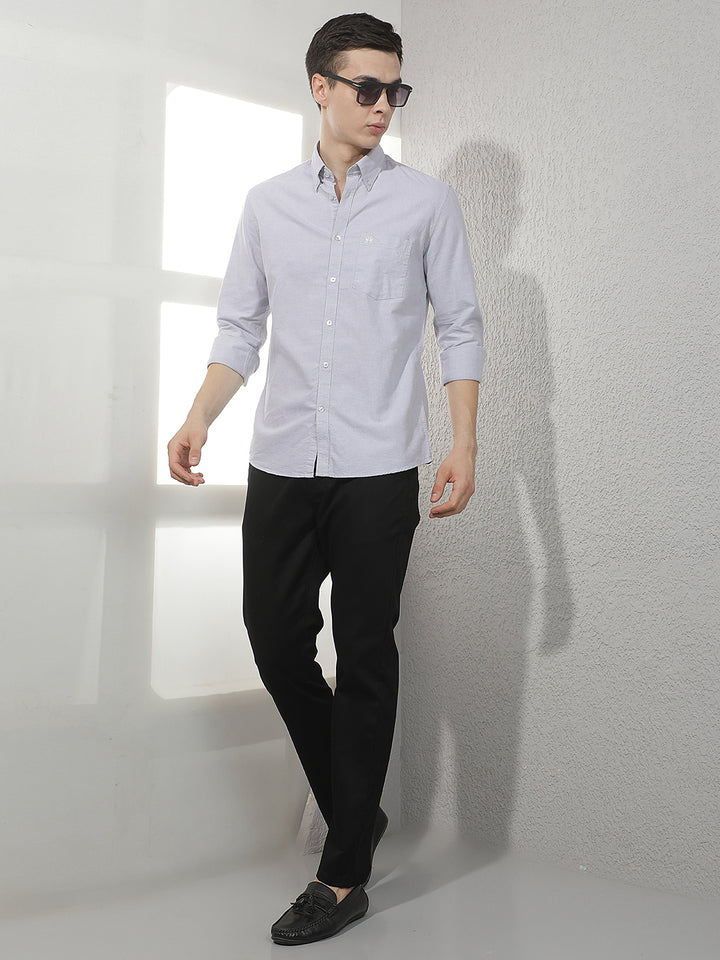 Grey 100% Cotton Shirt