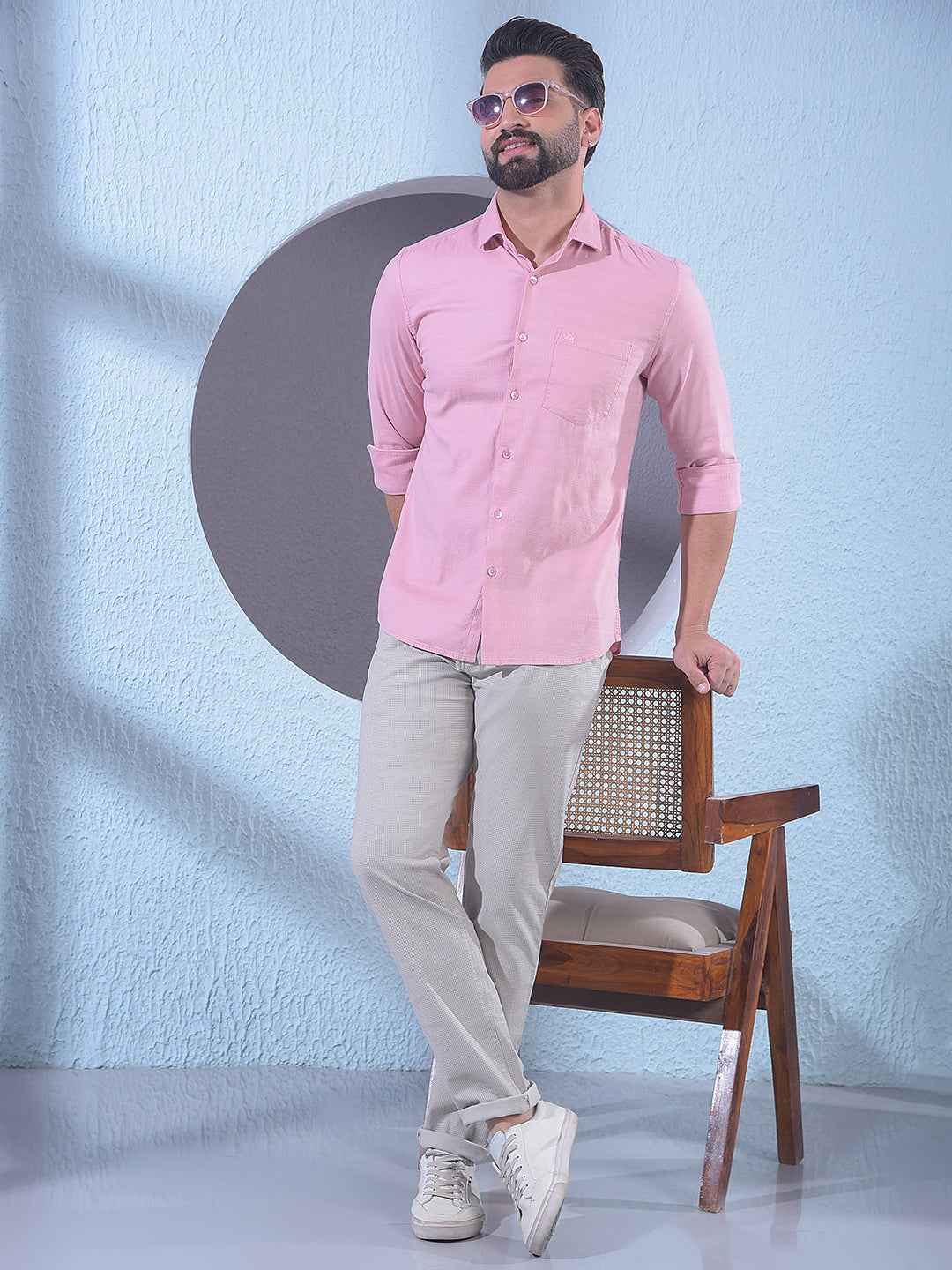 Vibrant Peach Shirt