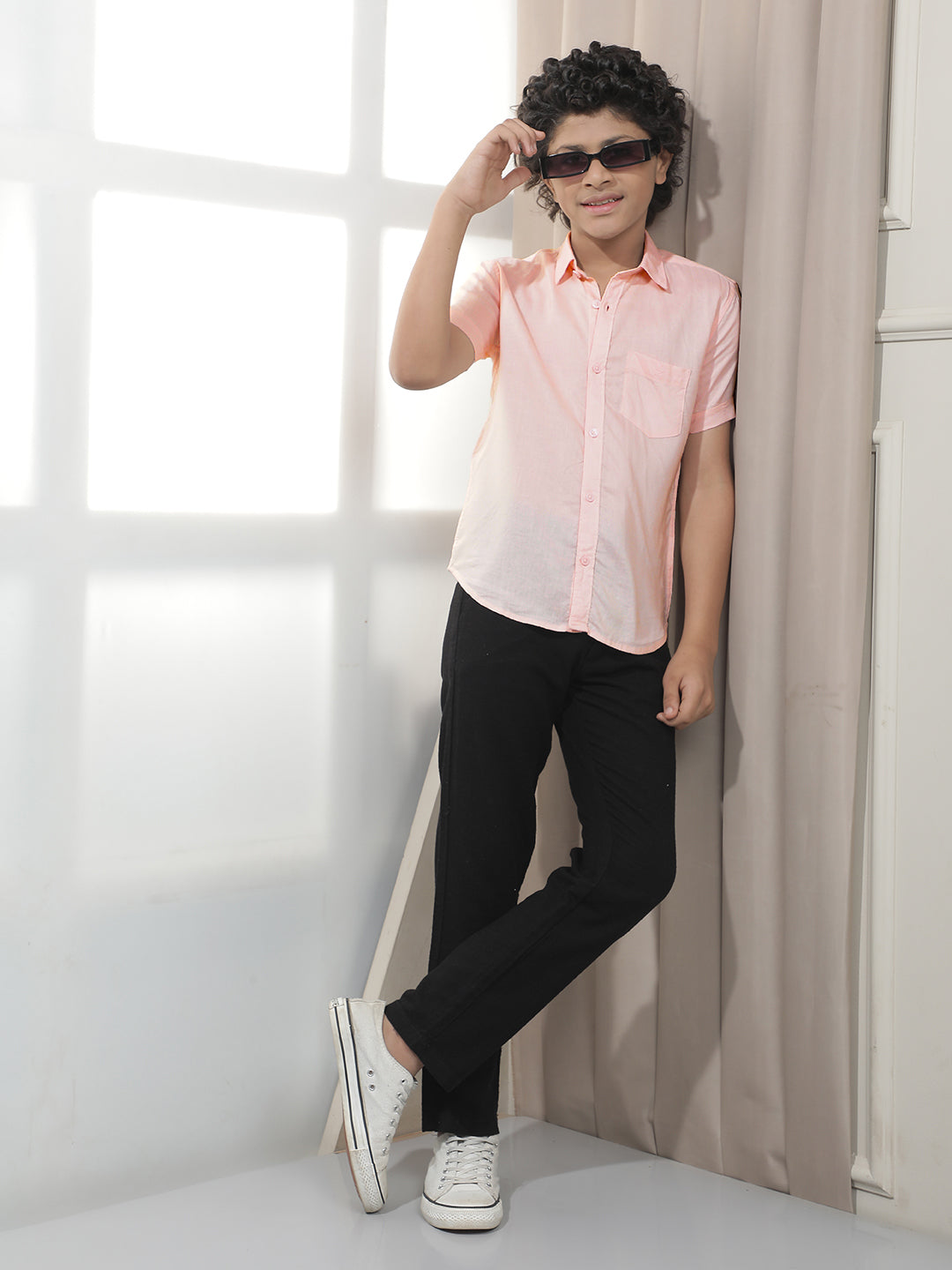 Soft Pink Linen Shirt