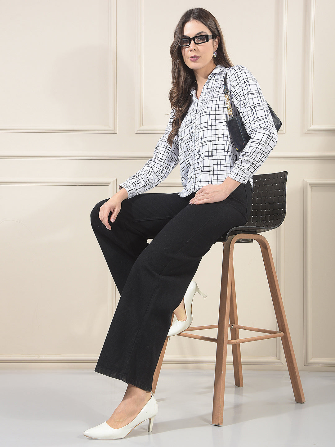 Relaxed Snow White Printed Shirt