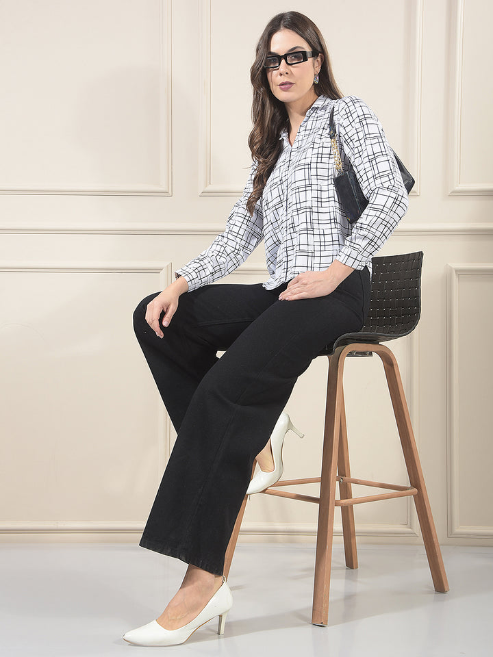 Relaxed Snow White Printed Shirt