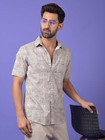 Olive Printed Shirt