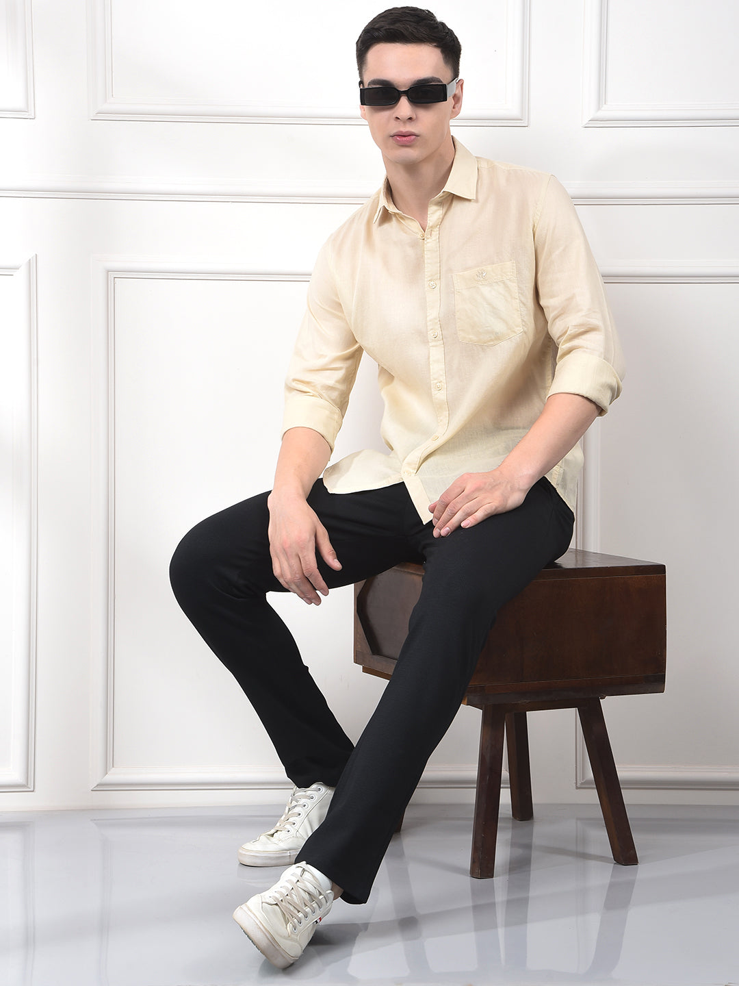 Driftwood Beige Linen Shirt