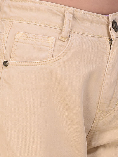 Beige Baggy Cargo Jeans