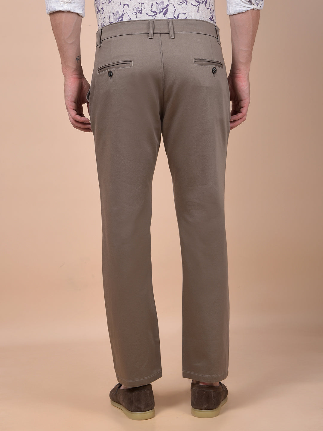 Urban Straight Brown Trousers