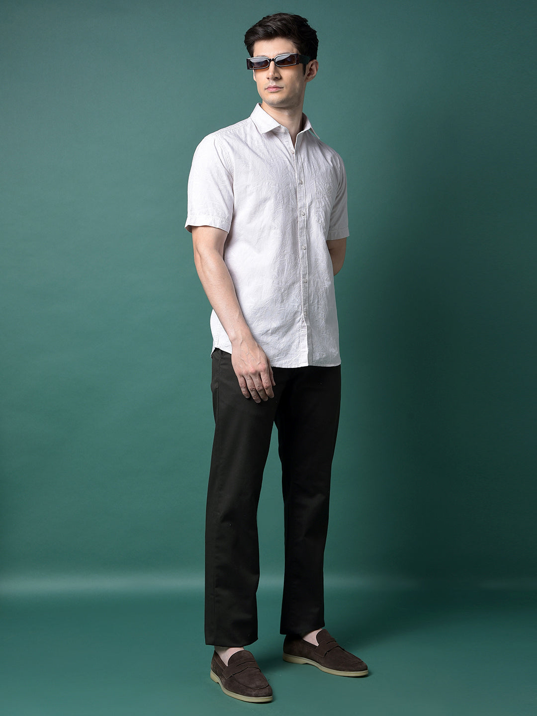 Olive Straight Trousers-Men Trousers-Crimsoune Club