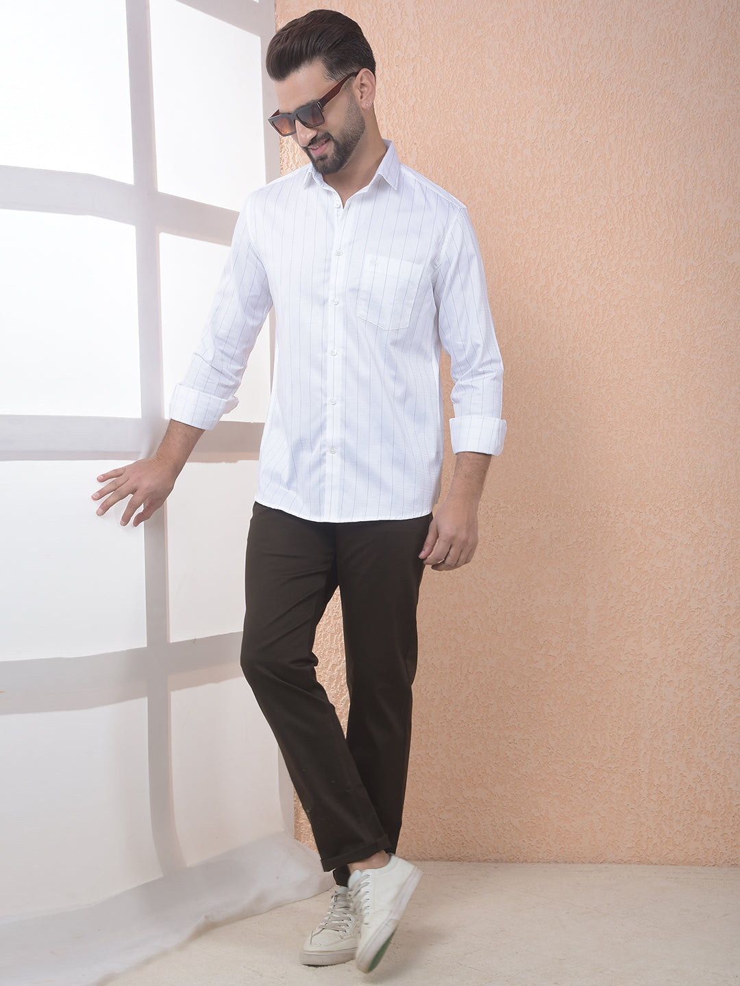 Chocolate Brown Casual Trousers