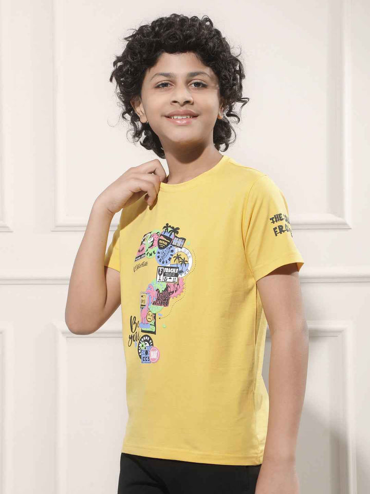 Yellow Graphic Print T-Shirt