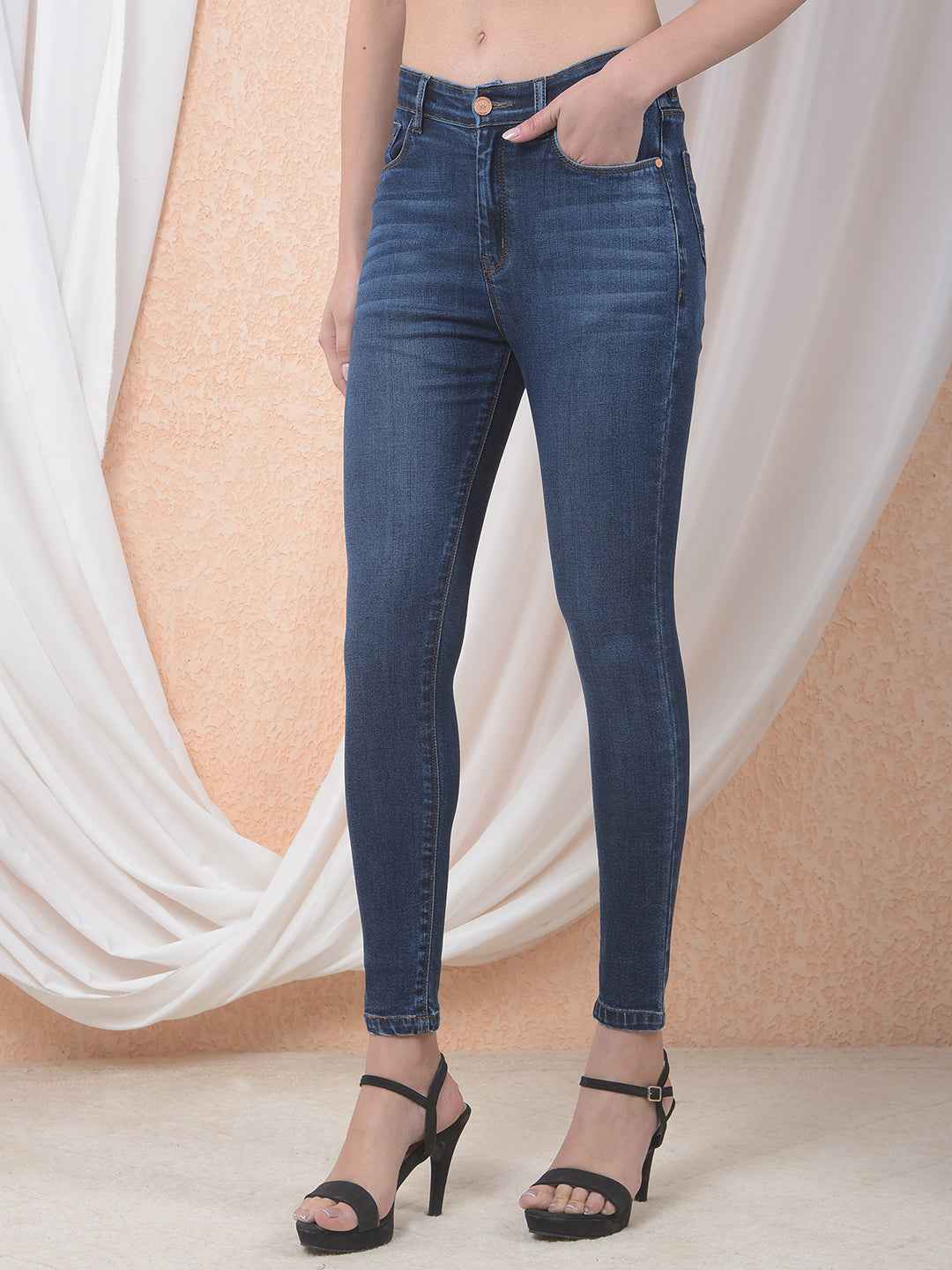 Blue Streamline Skinny Jeans