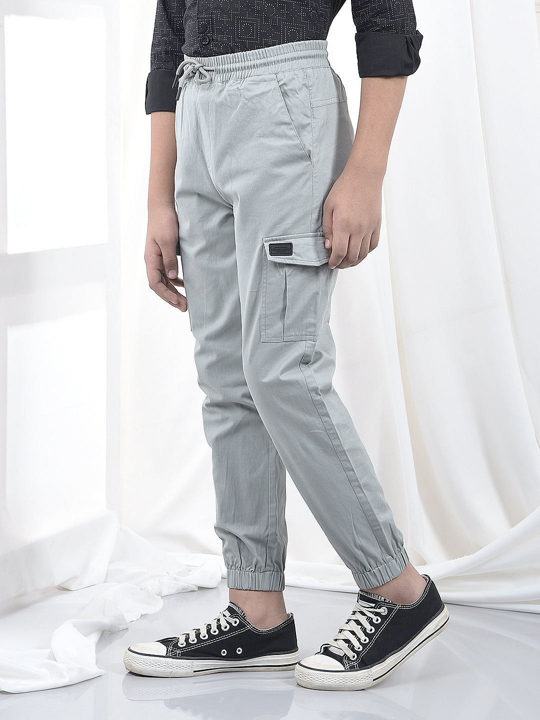 Urban Drift Grey Cargo Joggers