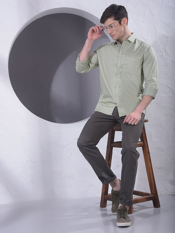 Everyday Green Casual Shirt