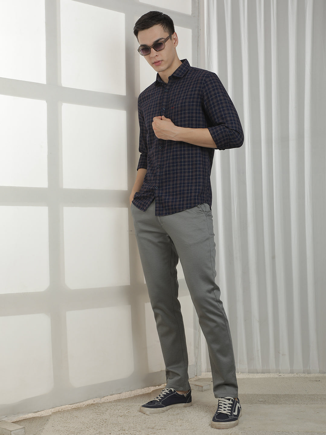 Urban Iron Grey Printed Trousers