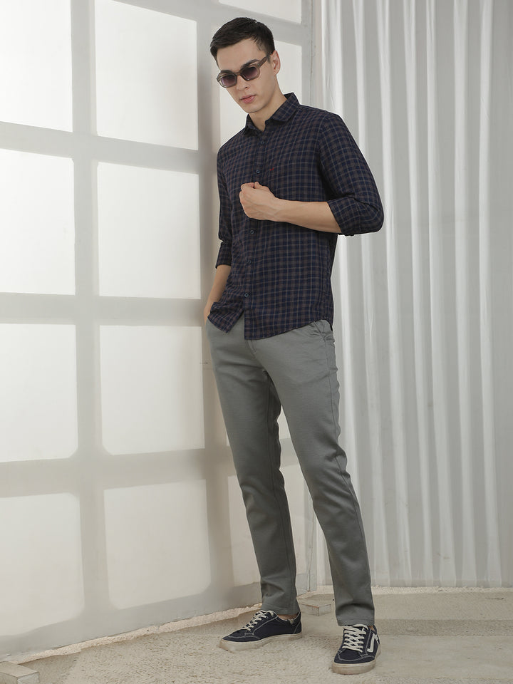 Urban Iron Grey Printed Trousers