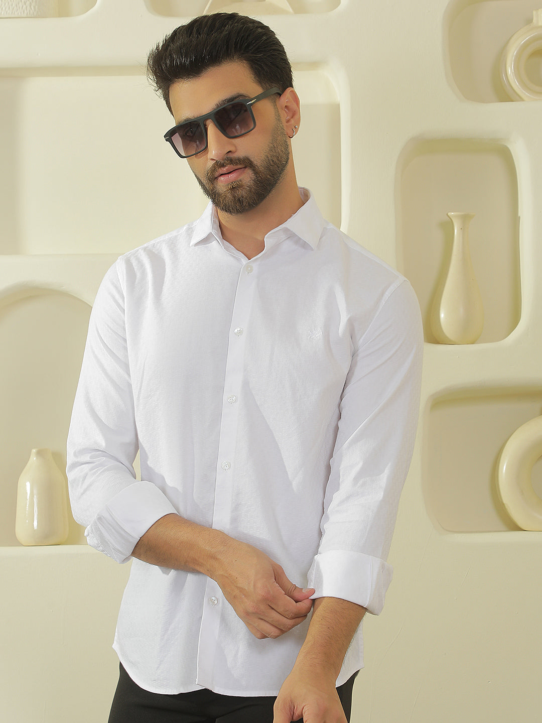 Refined Chalk White Shirt