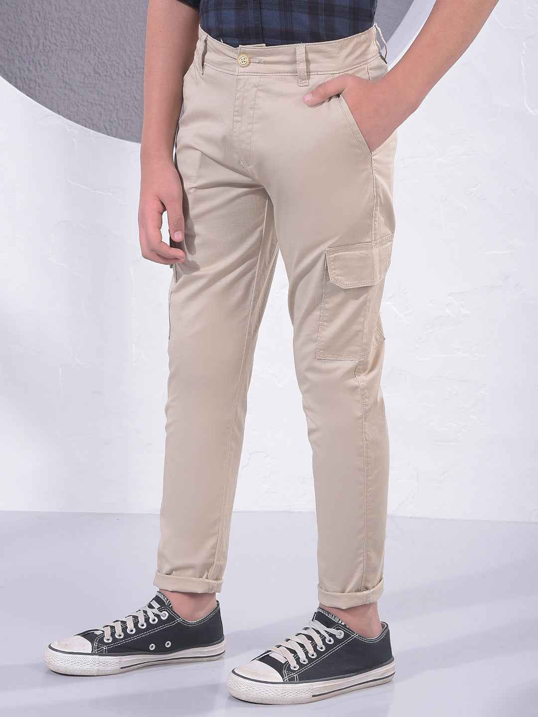 Khaki Cargo Trousers