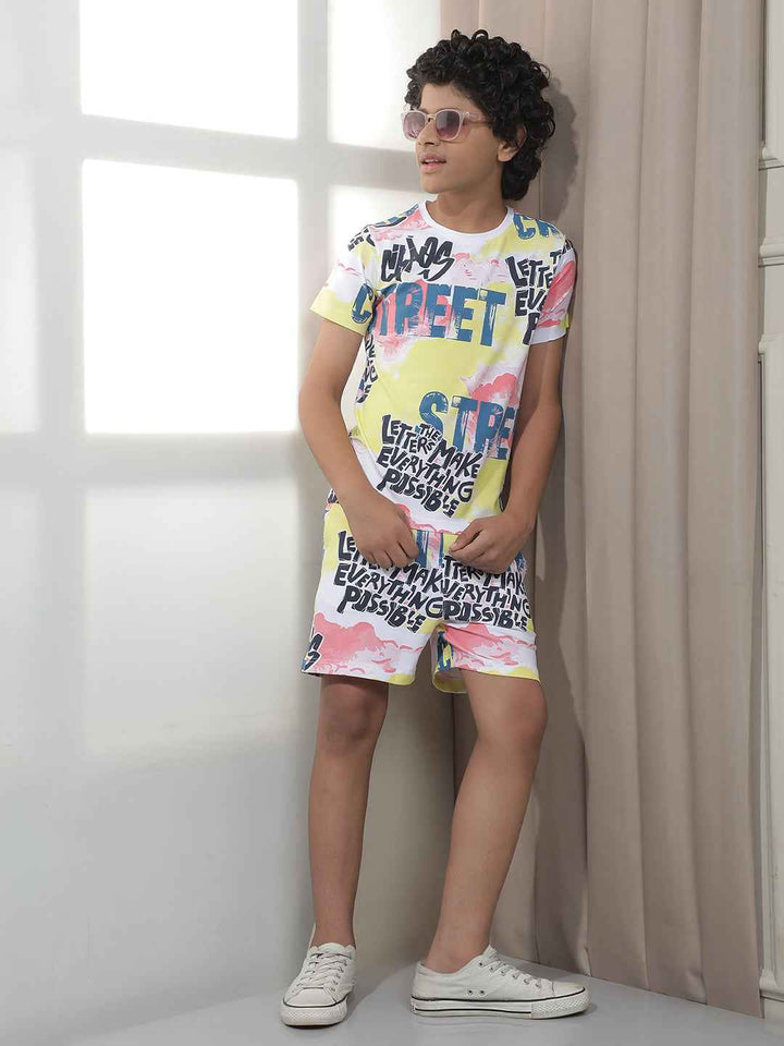 Multi-Color Printed Shorts