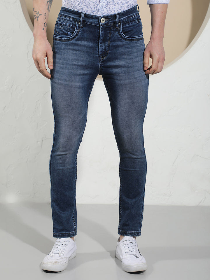 Relaxed Cobalt Blue Skinny Jeans