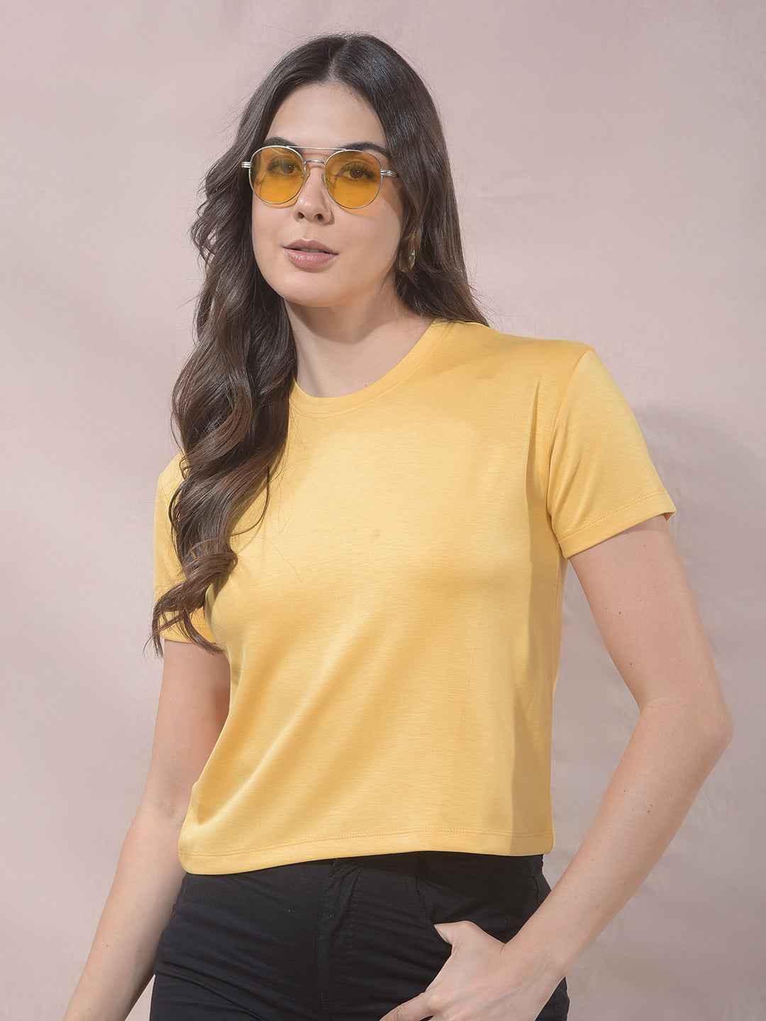 BlazeLemon Fitted Crop Top