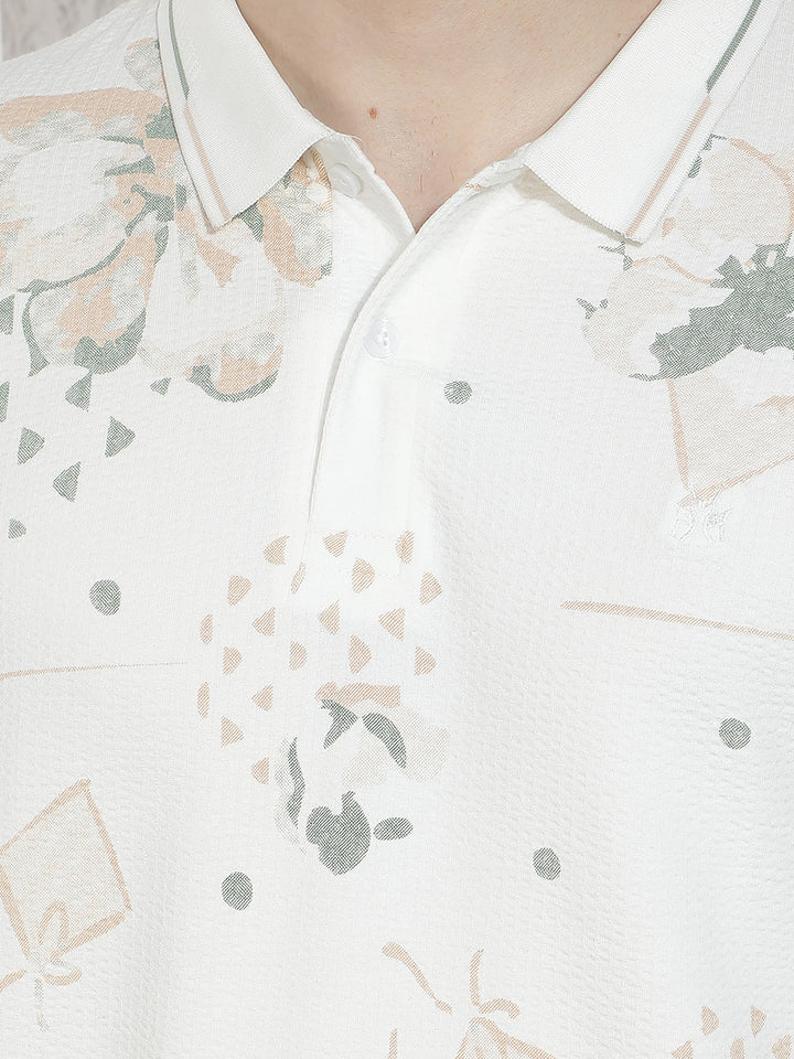 Green Floral Print T-Shirt