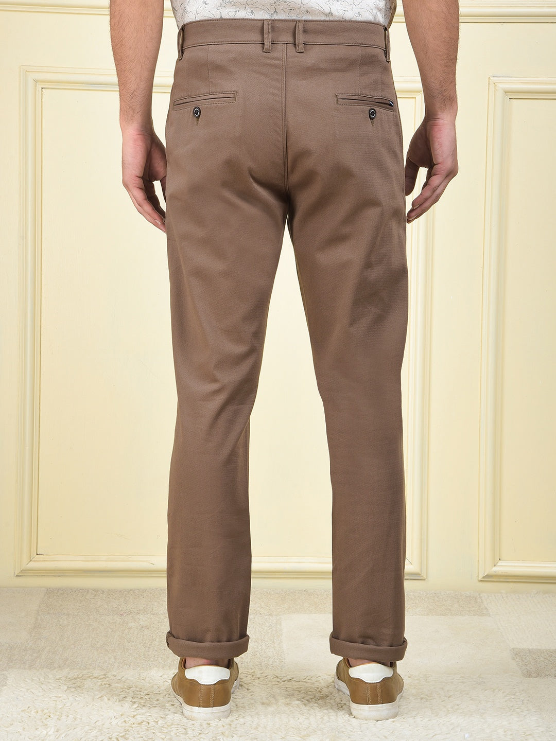 Clear Fit Brown Trousers