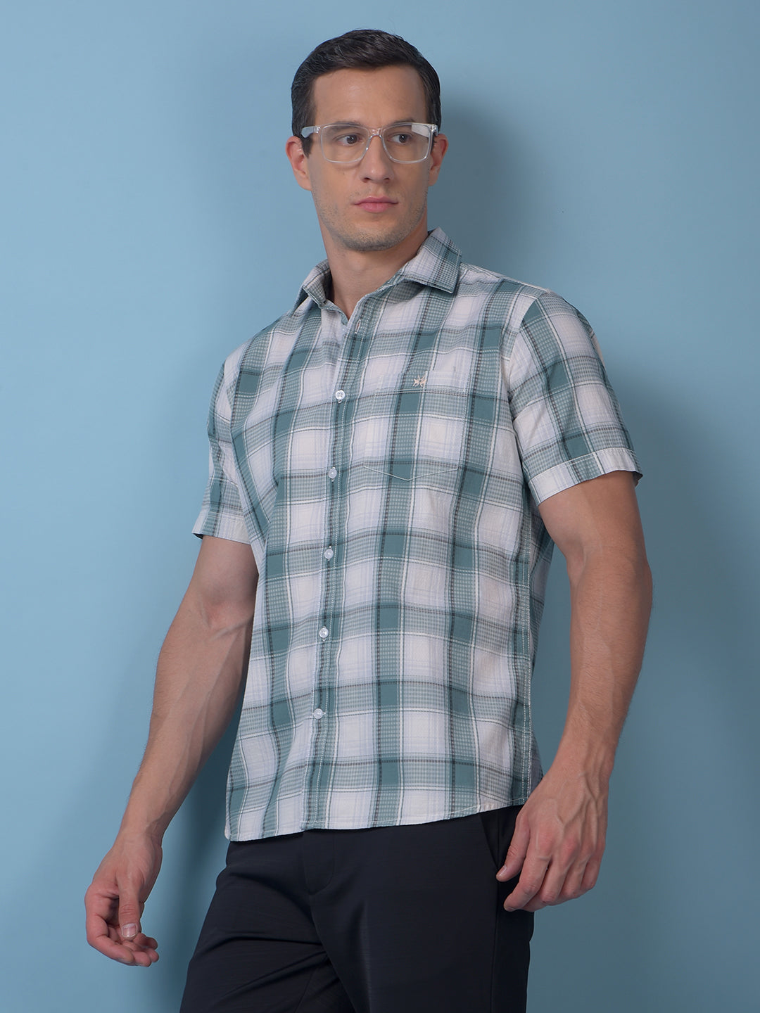 Green Checked Shirt