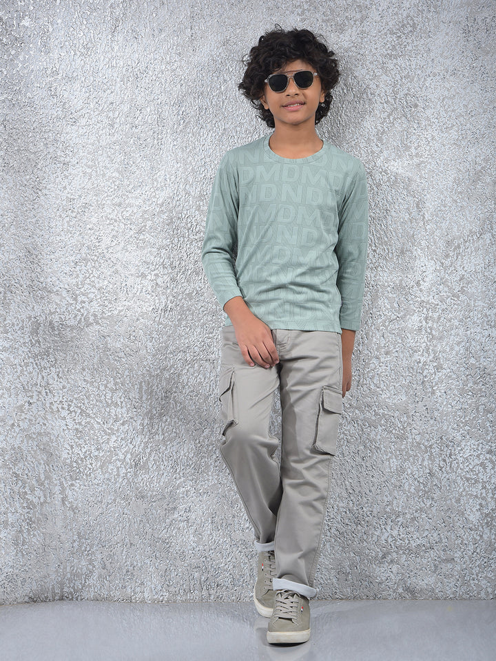 Elite Edge Green Jacquard T-Shirt