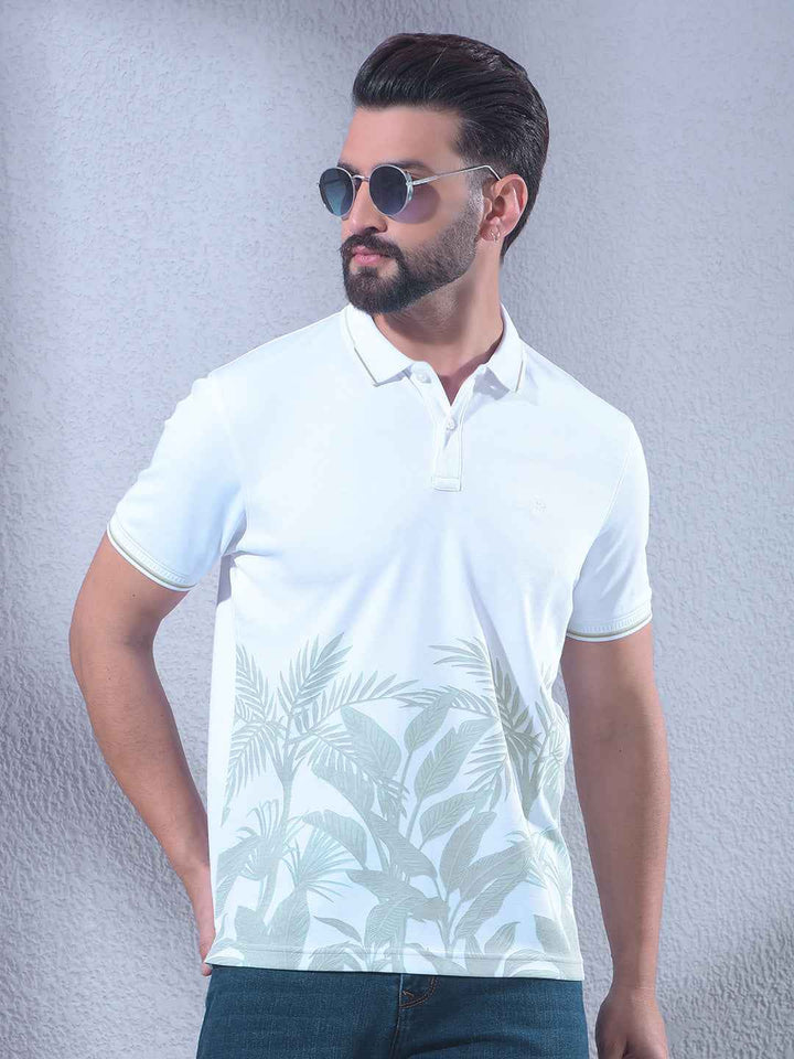 Green Floral Print T-Shirt