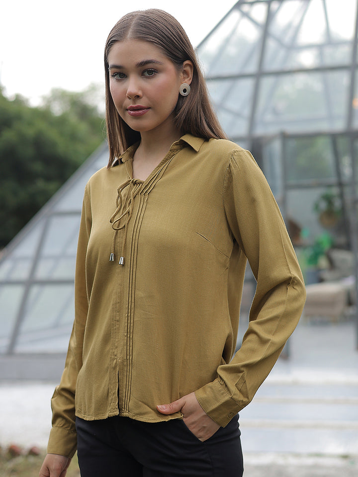 Modern Rich Mustard Shirt