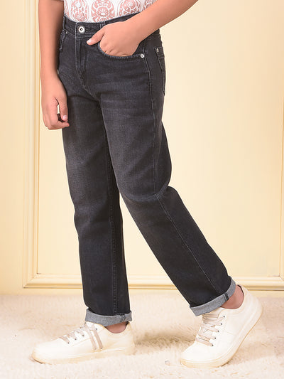 Dapper Black Straight Jeans