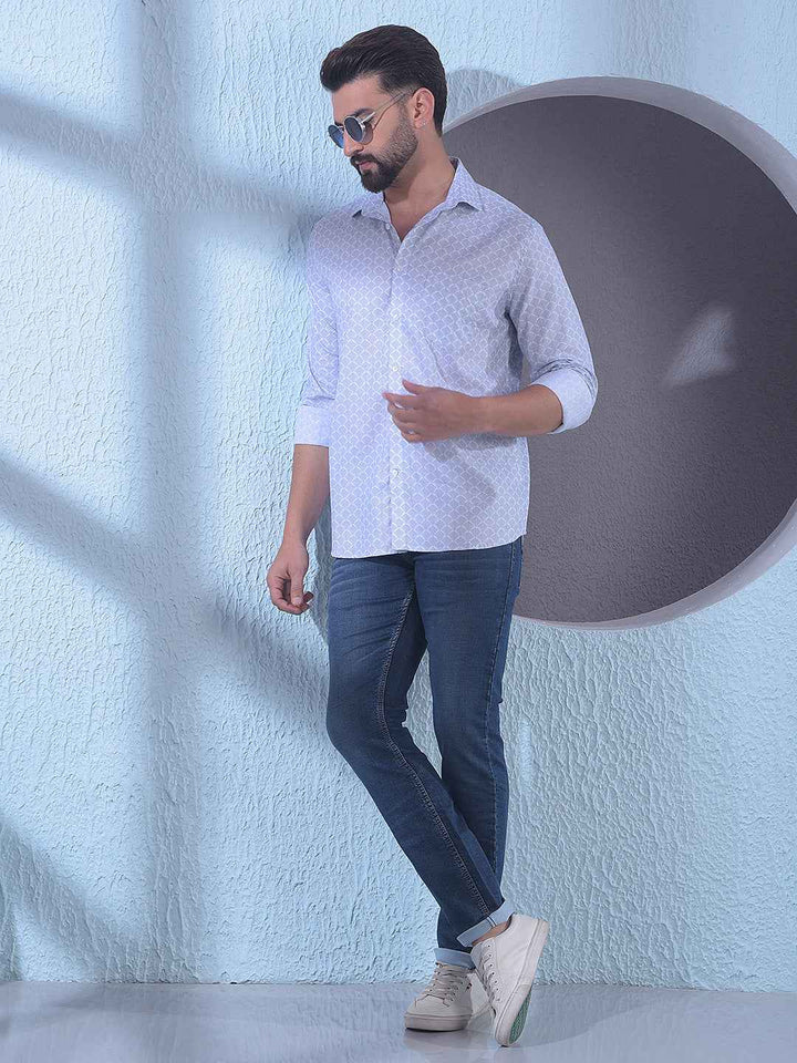 White Printed Shirt