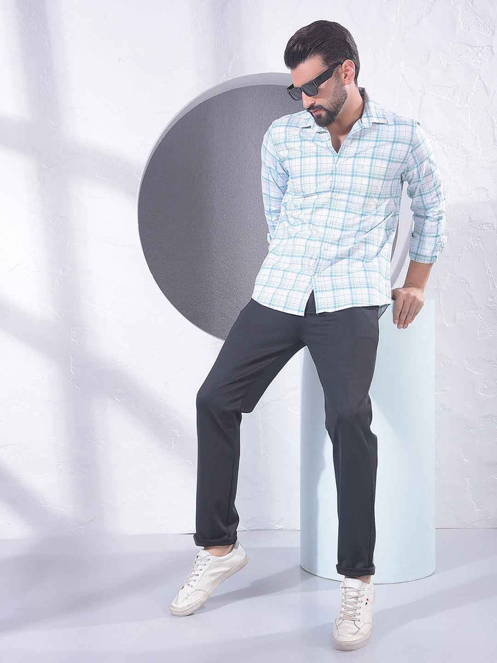 Black Contemporary Trousers