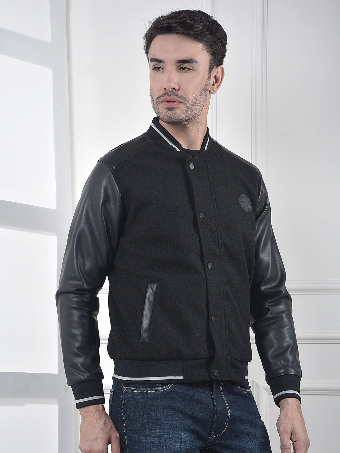 Black Classic Varsity Jacket