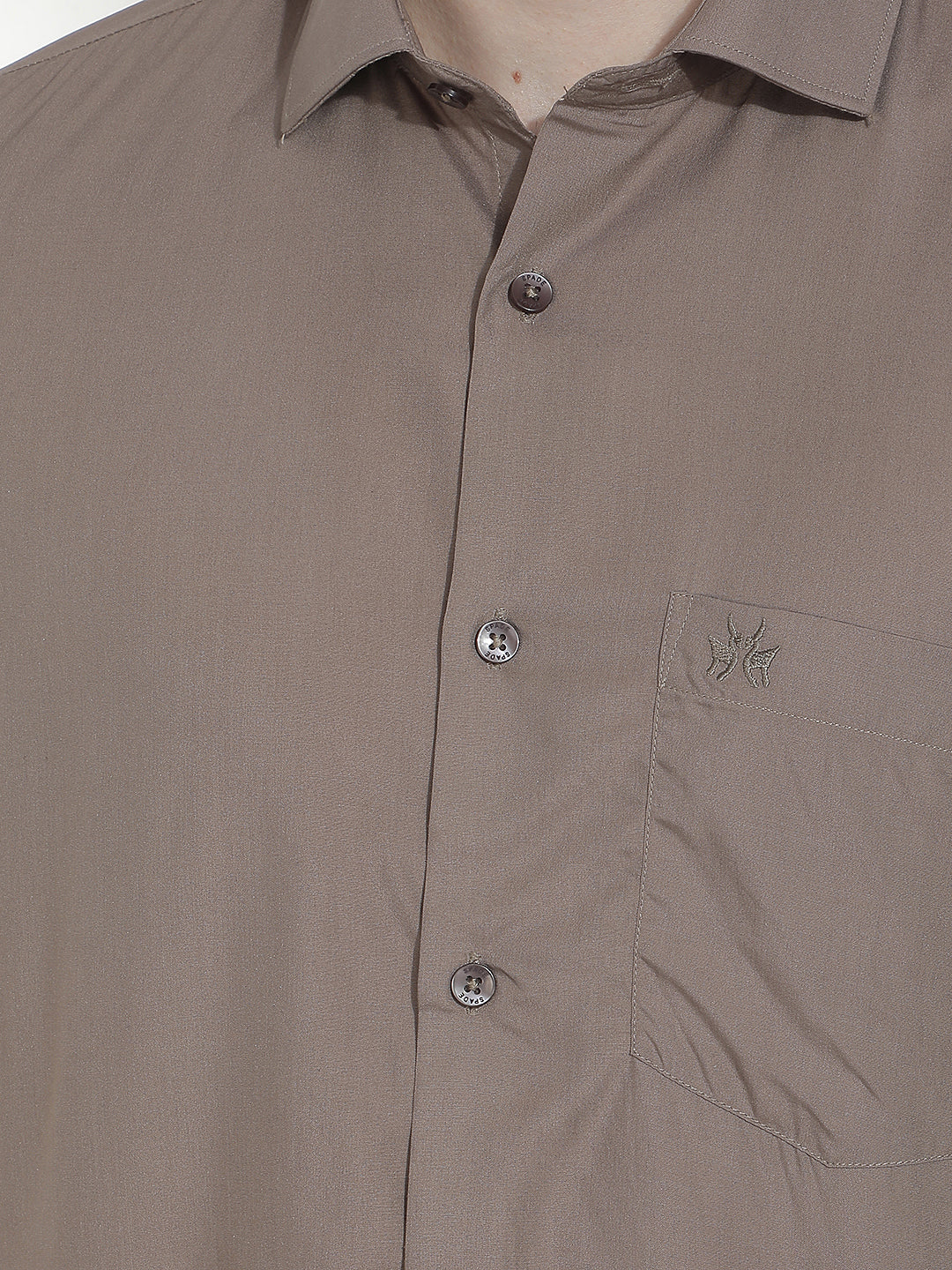 Sleek Earthy Brown Modal Shirt