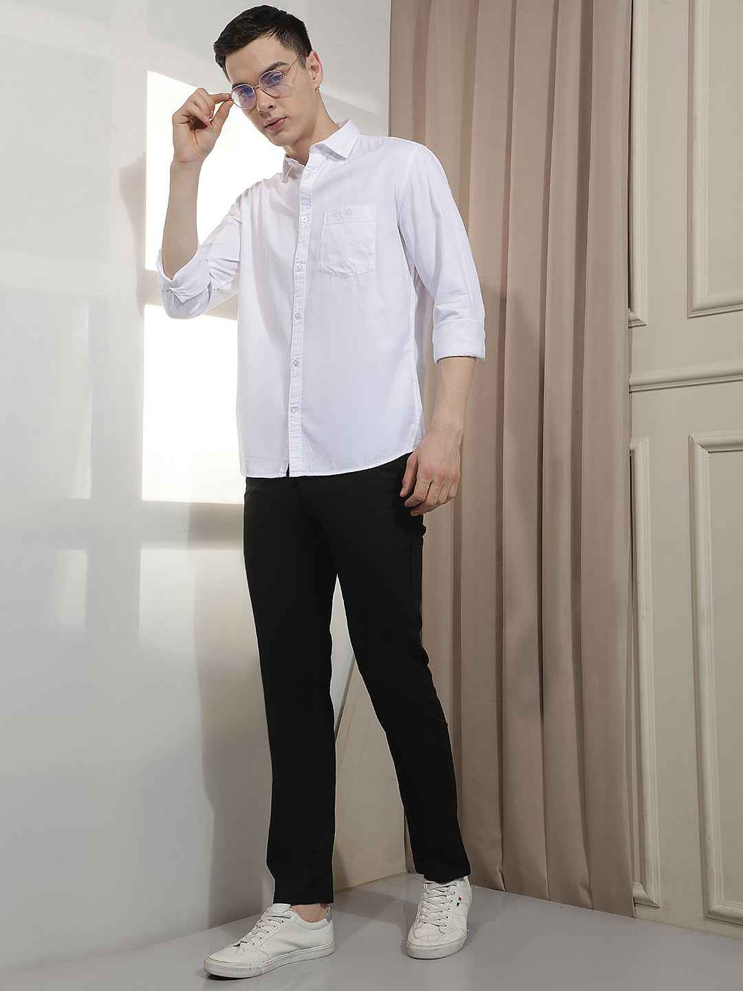 Modern White Everyday Smart Shirt