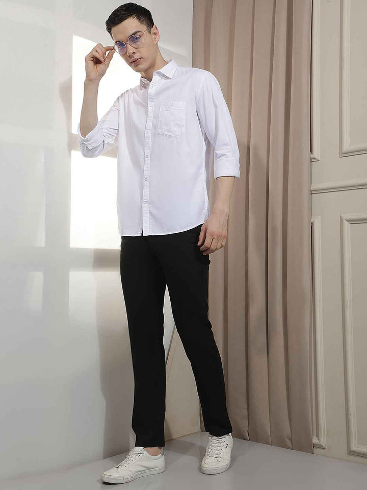 Modern White Everyday Smart Shirt