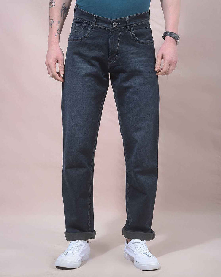 Sleek Dark Blue Jeans
