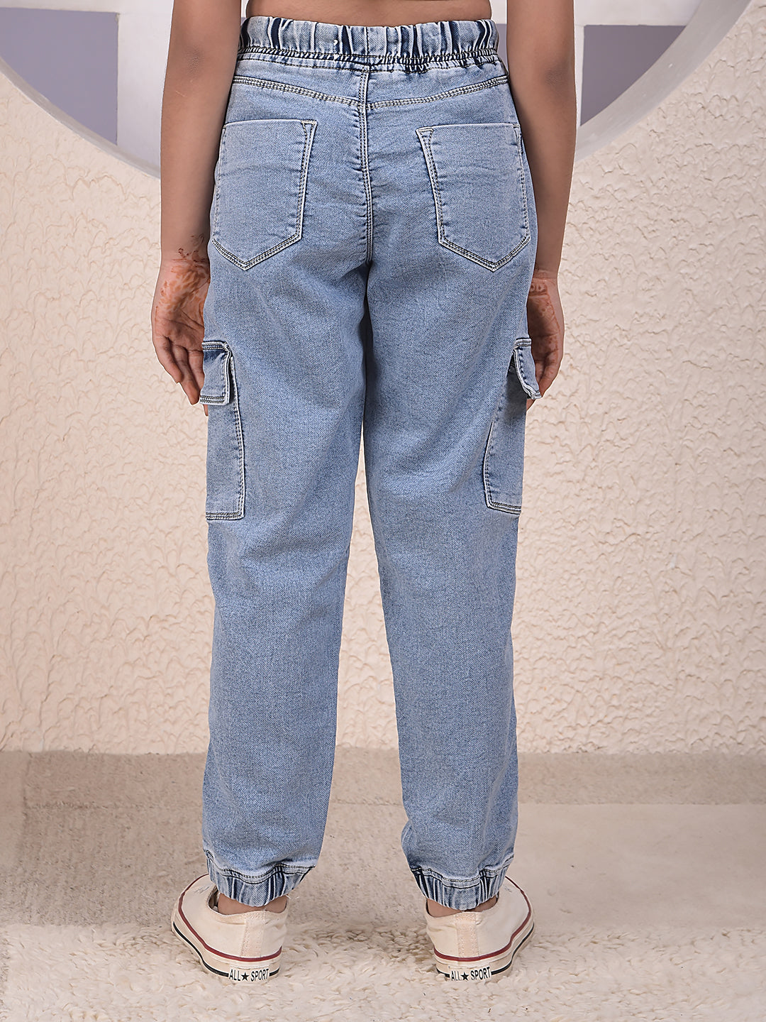 Classic Blue Cargo Joggers