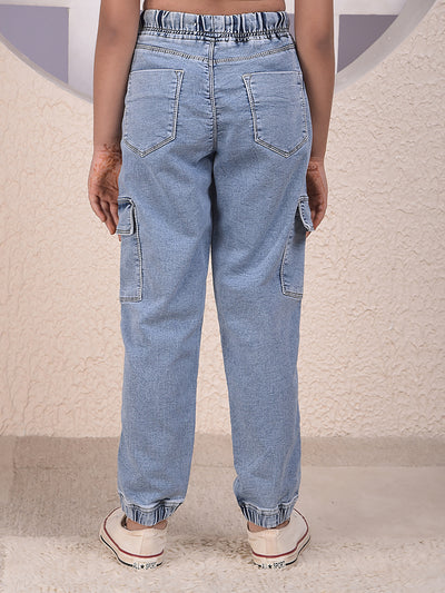 Classic Blue Cargo Joggers
