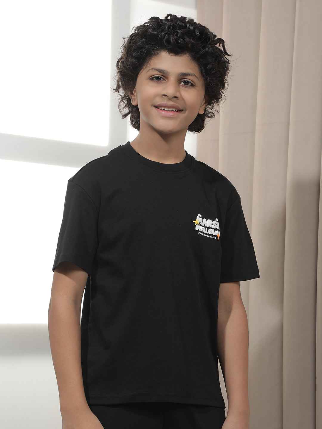 Black Graphic Print T-Shirt