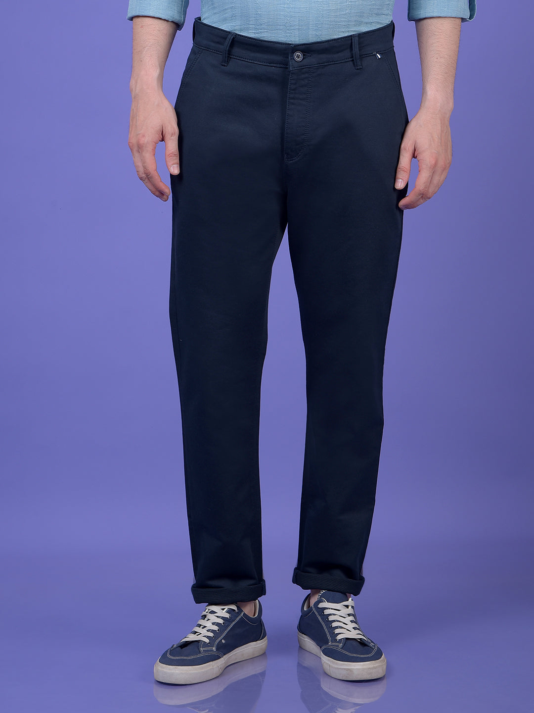 Refined Navy blue Trousers