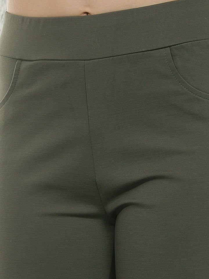 Deep Forest Olive Treggings