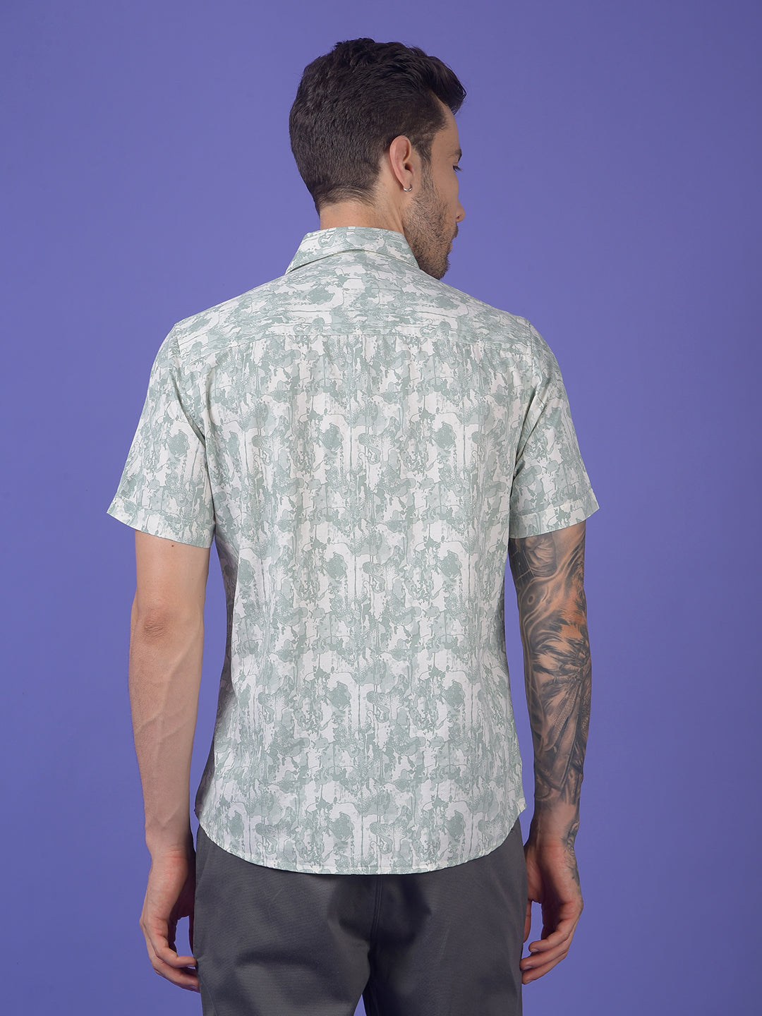 Green Printed Shirt