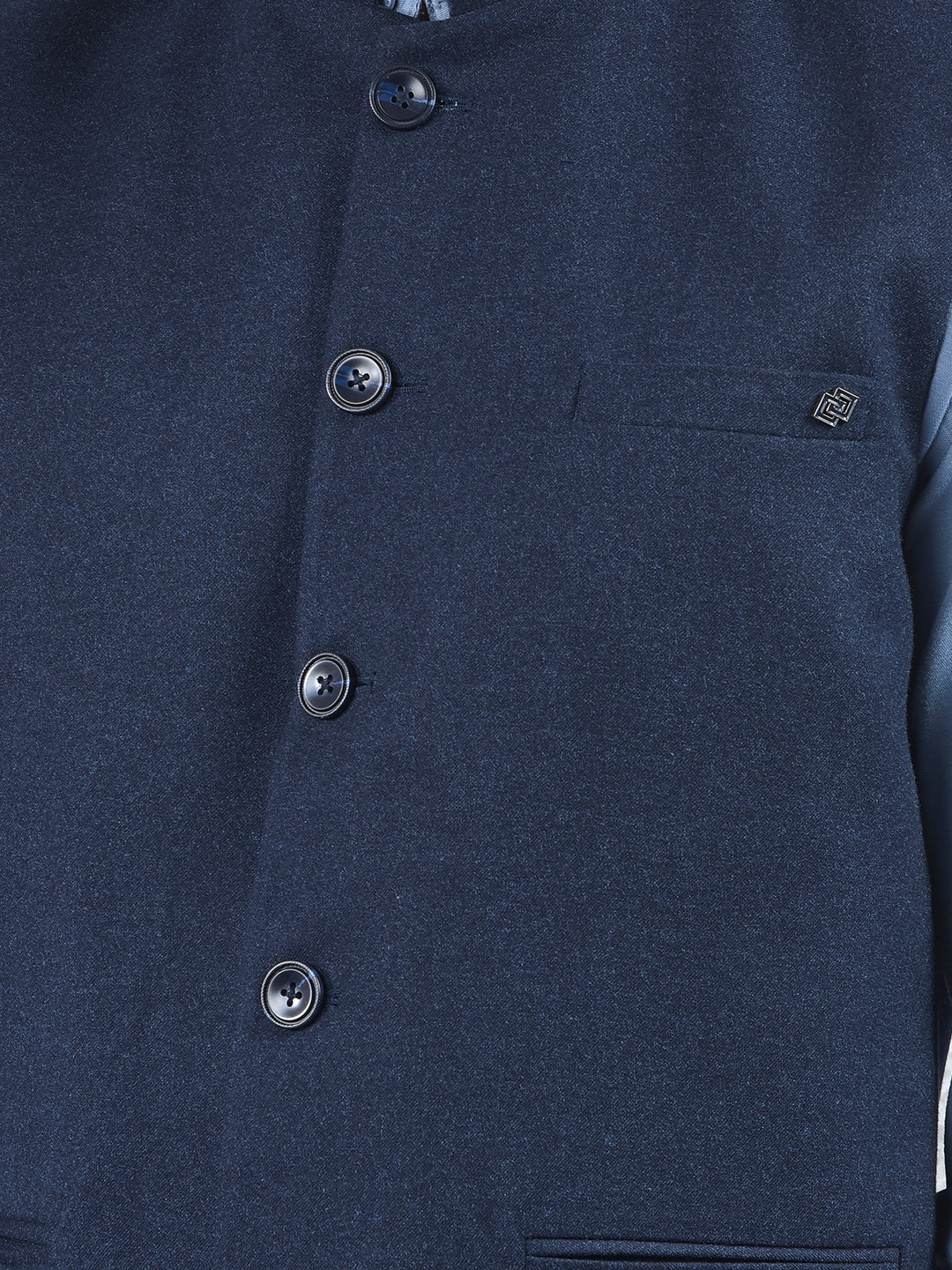 Navy Blue Sleeveless Waist Coat