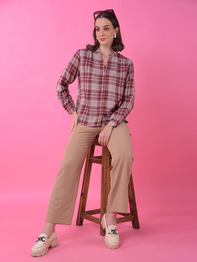 Beige Straight Linen Trousers