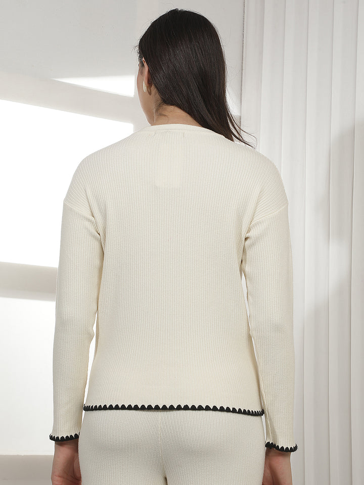 Pristine Soft Chalk Off White Sweater