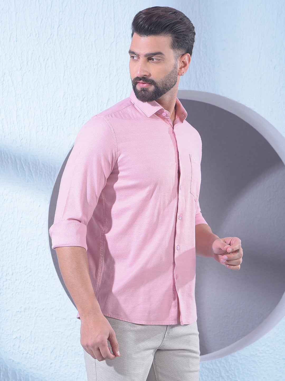 Vibrant Peach Shirt
