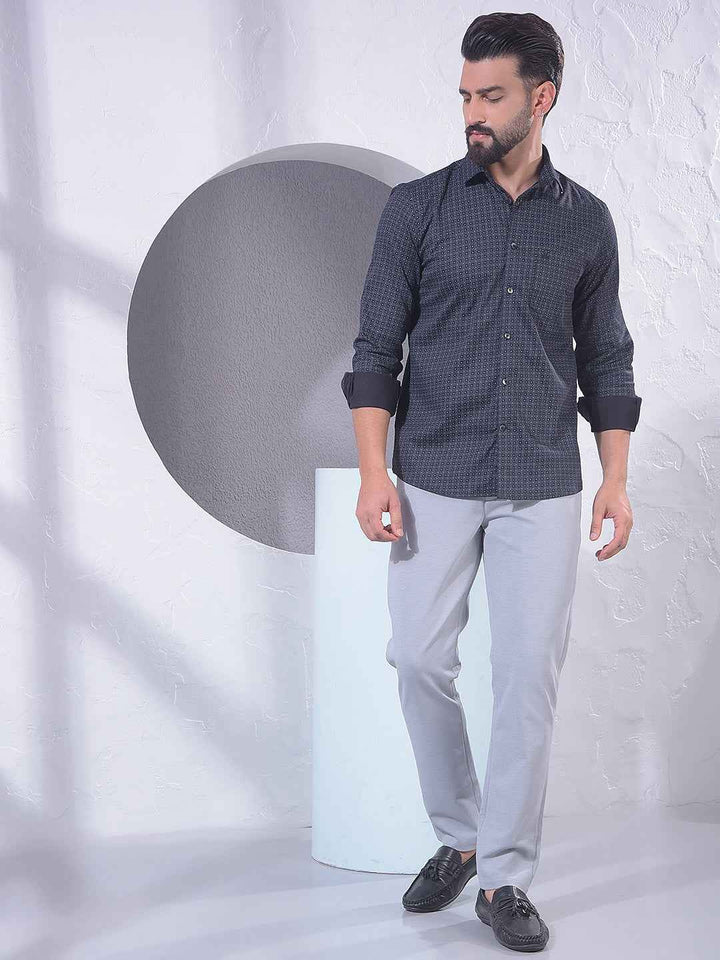 Black Graphic Print Shirt